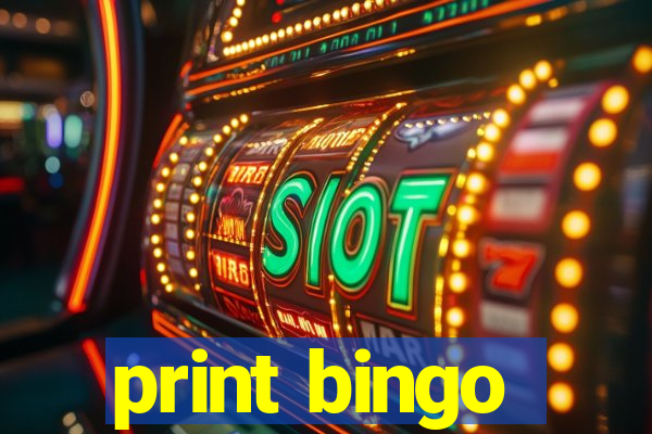 print bingo